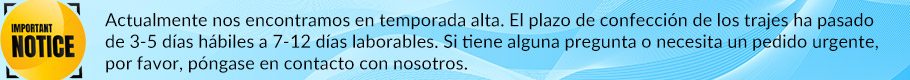 Aviso sobre el tiempo de procesamiento
