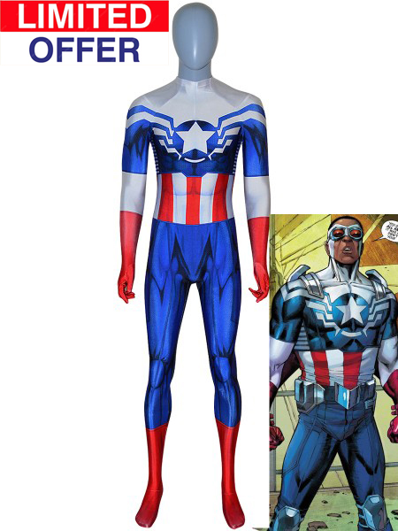 Captain America Costume Captain America Sam Wilson Falcon Suit