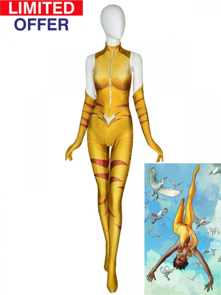 DC Comics Vixen Suit Superhero Cosplay Costume 