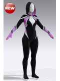 A través del disfraz de cosplay de Spider-Viever Gwen