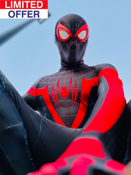 Marvel's Spider 2 Miles Morales Cosplay Costume