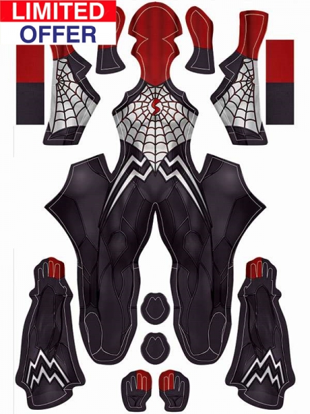 Disfraz de Spider 2 de Silk con sombra femenina