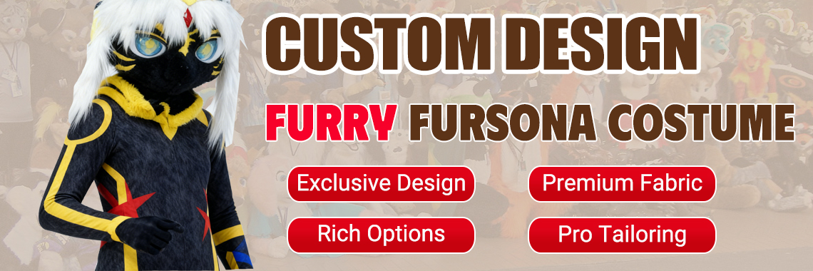 Diseño personalizado Furry Fursona Disfraz