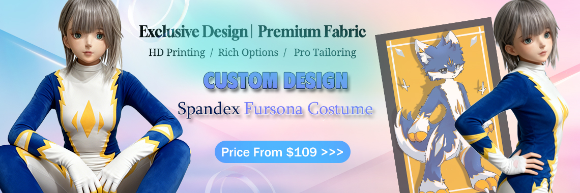 Diseño personalizado Spandex Fursona disfraz