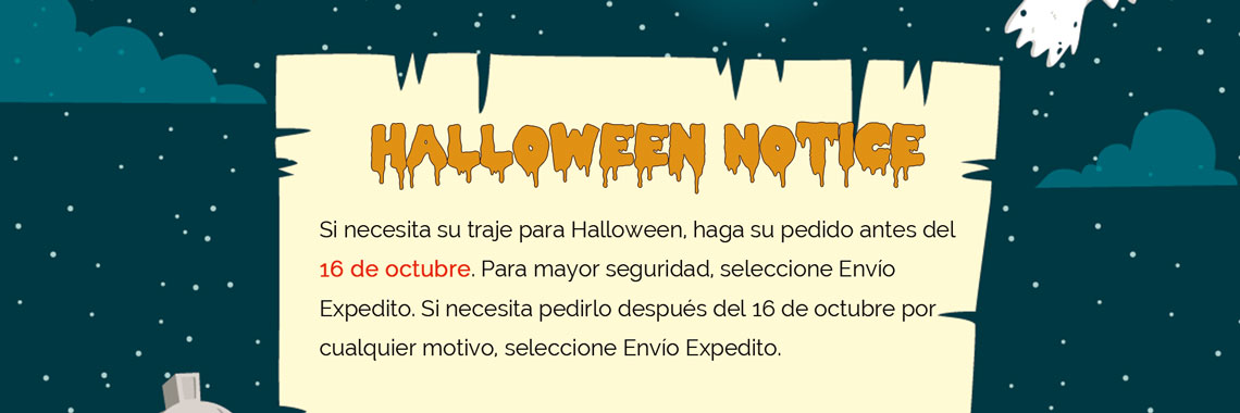 Aviso de Halloween