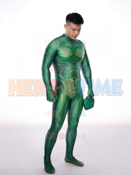 New Fishman Pattern Printing Spandex Suit No Mask 
