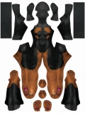 Doberman Female Realistic Printing Spandex Suit No Mask