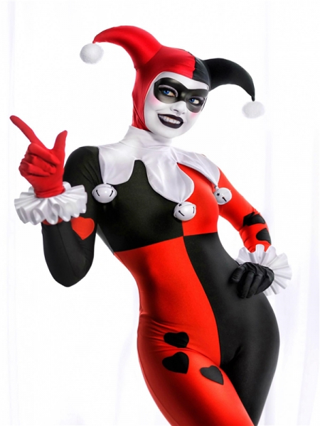 Disfraz de Harley Quinn Versión de corazón Harley Quinn Traje de cosplay