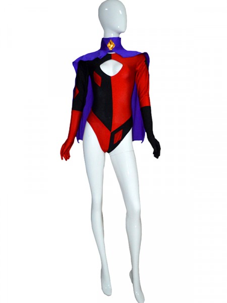 Harley Quinn Girls Super Villain Spandex Costume