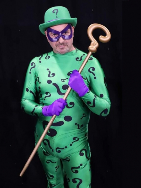 The Riddler Costume DC Comics Printing Cosplay Costume