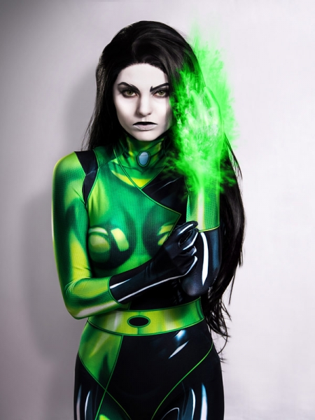 Shego Of  Kim Possible Printing Super Villain Costume