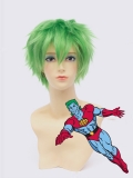 Captain Planet Green Male Superhero Wig