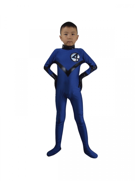 Children Fantastic Four Spandex Superhero Team Costume