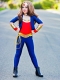 Kids Wonder Woman Costume Girls Spandex Superhero Suit