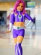 Kids Starfire Teen Titans Cosplay Superhero Costume