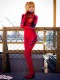 Asuka Evangelion Plugsuit Dyesub Printing Cosplay Costume