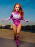 Atom Eve Costume Invincible Female Superhero Printing Cosplay Costume