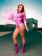 Disfraz de Atom Eve Disfraz de Cosplay de impresión de superhéroe femenina invencible