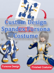 Diseño personalizado Spandex Fursona disfraz