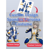 Diseño personalizado Spandex Fursona disfraz