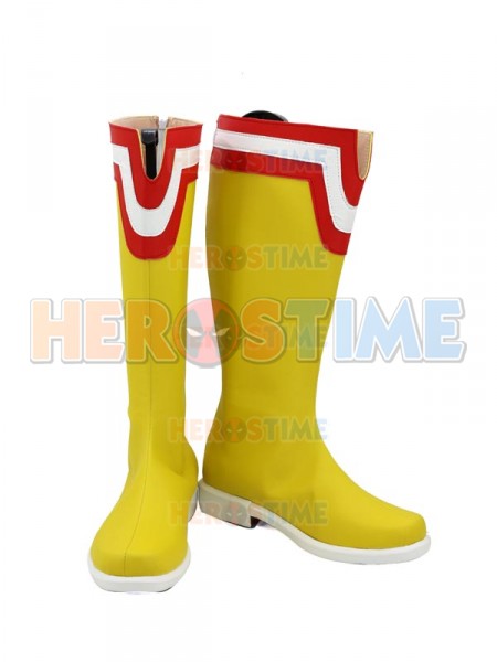 Boku no Hero Academia All Might Yellow Mens Cosplay Boots
