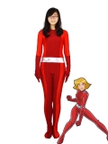 Totally Spies! Clover Red Spandex Superhero Costume
