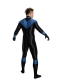 Glänsande Spandex DC Nightwing Cosplay-kostym