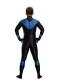 Glänsande Spandex DC Nightwing Cosplay-kostym
