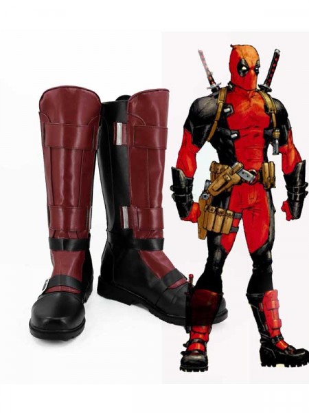 2017 New Deadpool Wade Wilson Custom Superhero Boots
