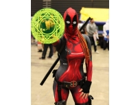 Traje de Lady Deadpool de estampado 3D para Cosplay 