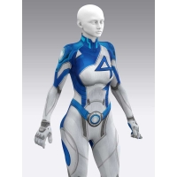 Rivals Invisible Woman Cosplay Costume No Mask