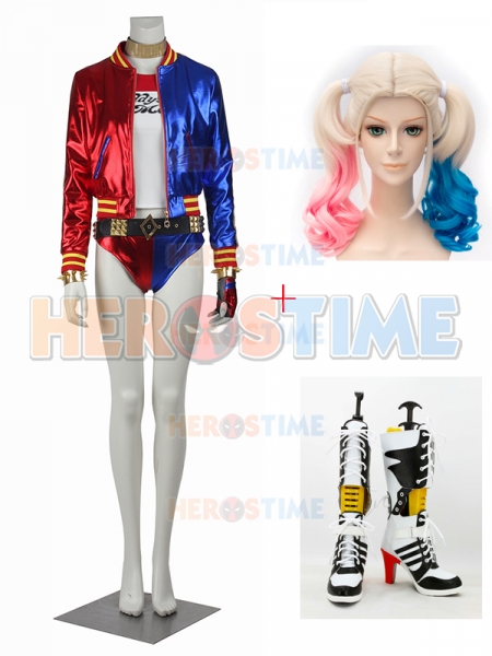Suicide Squad Harley Quinn Deluxe Cosplay Full Set