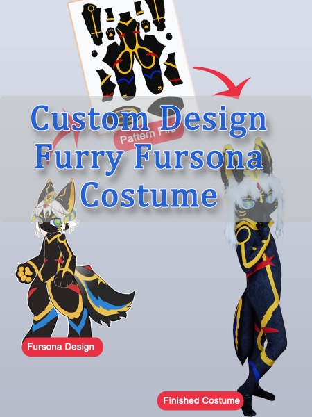 Diseño personalizado Furry Fursona Disfraz