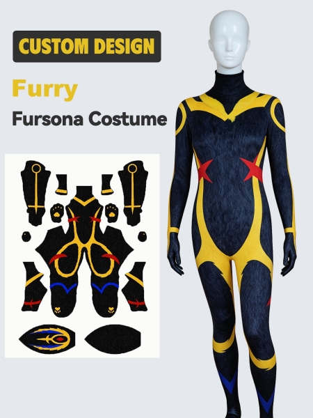 Diseño personalizado Furry Fursona Disfraz