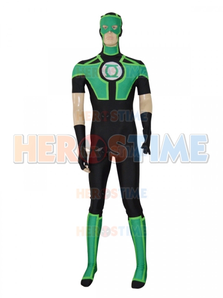 2016 New Style Green Lantern Short Sleeves Superhero Costume