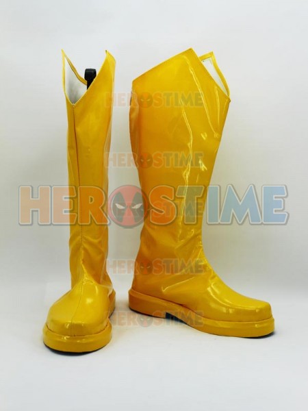 The Flash DC Comics Superhero Cosplay Yellow Boots