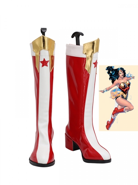 Botas de Cosplay de Wonder Woman La Liga de la Justicia