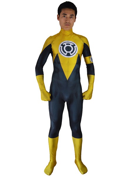 Yellow Lantern Costume 3D Printed Sinestro Corps Cosplay Suit
