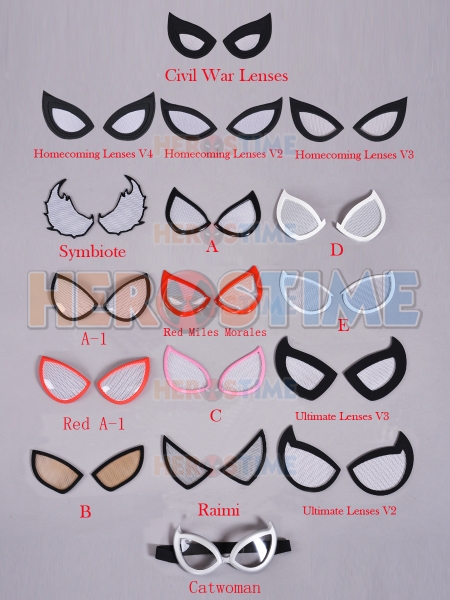 Spider Lenses Seven Styles Spiderman Glasses Leneses