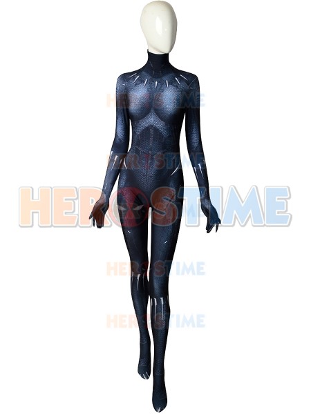 2018 Black Panther  Disfraz de Black Panther con sombra muscular femenina para Mujeres