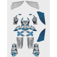Traje estampado de Emma Frost Rivals