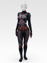 Black Widow Rivals Printing Cosplay Costume