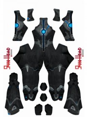 Traje de cosplay impreso The Maker Rivals