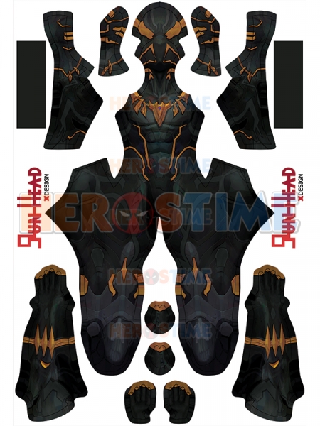 Disfraz de cosplay de Marvel Rivals Black Panther Gold