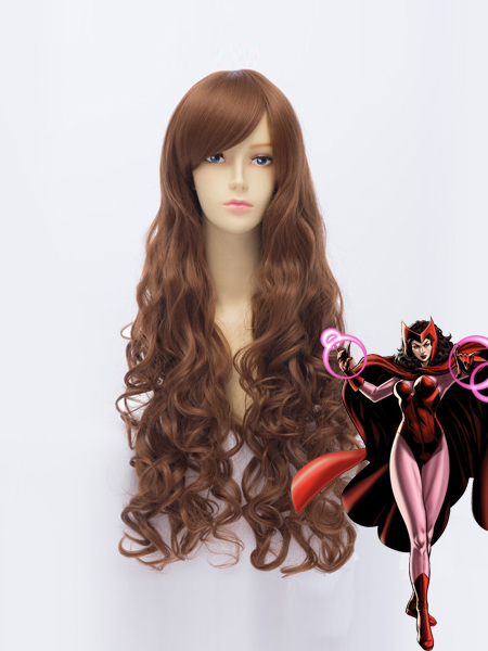 Female Scarlet Witch Brown Superhero Wig