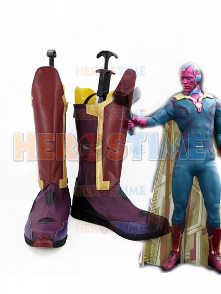 Avengers Vision Film Version Cosplay Boots