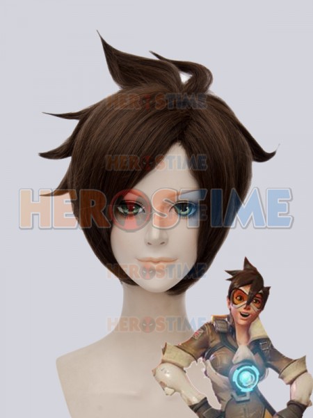Overwatch Tracer Lena Oxton Cosplay Wig