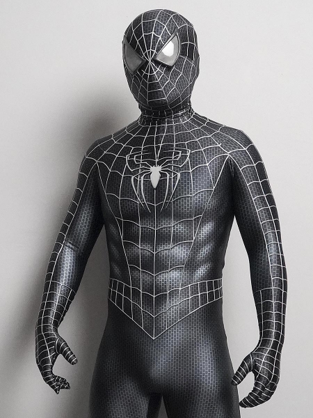 Disfraz de Spider-Man 3 Venom Venom Raimi Spider con pintura de hojaldre