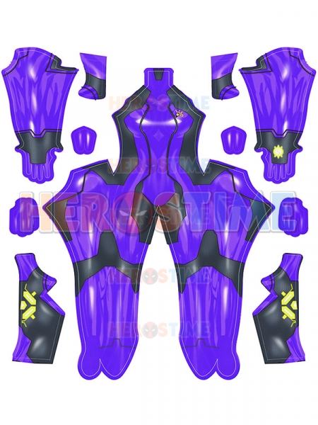 Samus Zero Cosplay Costume Purple Samus Zero Girls' Costume