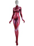 Traje Rojo de Samus Zero 3D impreso cosplay 